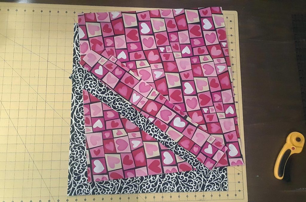 pieces cut for a grocery tote