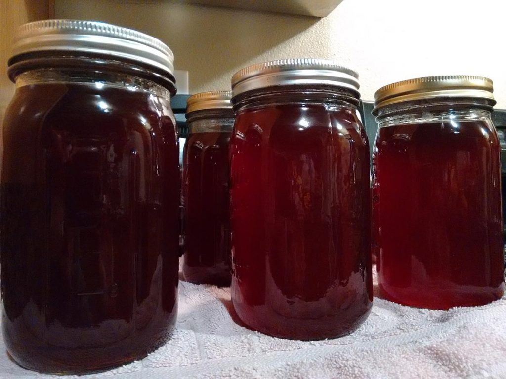 Canned cranberry juice