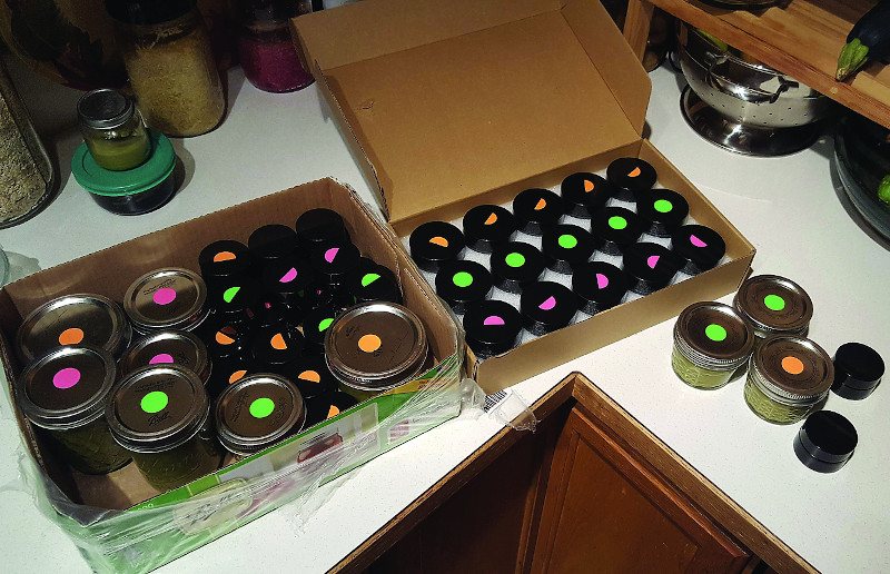 Jars of salve